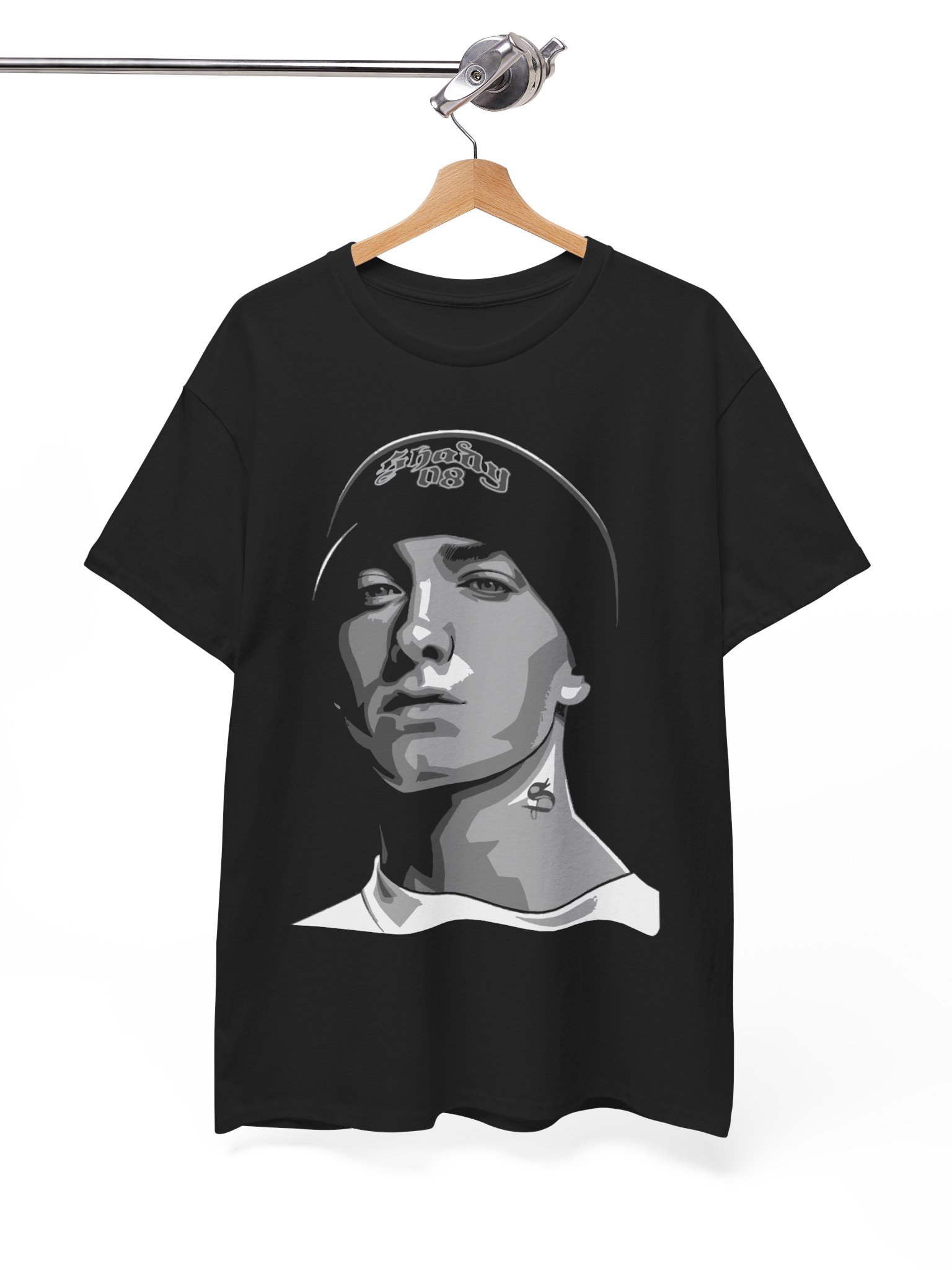 Futbolka "Eminem Shady 08" printi bilan, 100% paxta, Футболка с принтом "Eminem Shady 08", 100% хлопок rasm 4