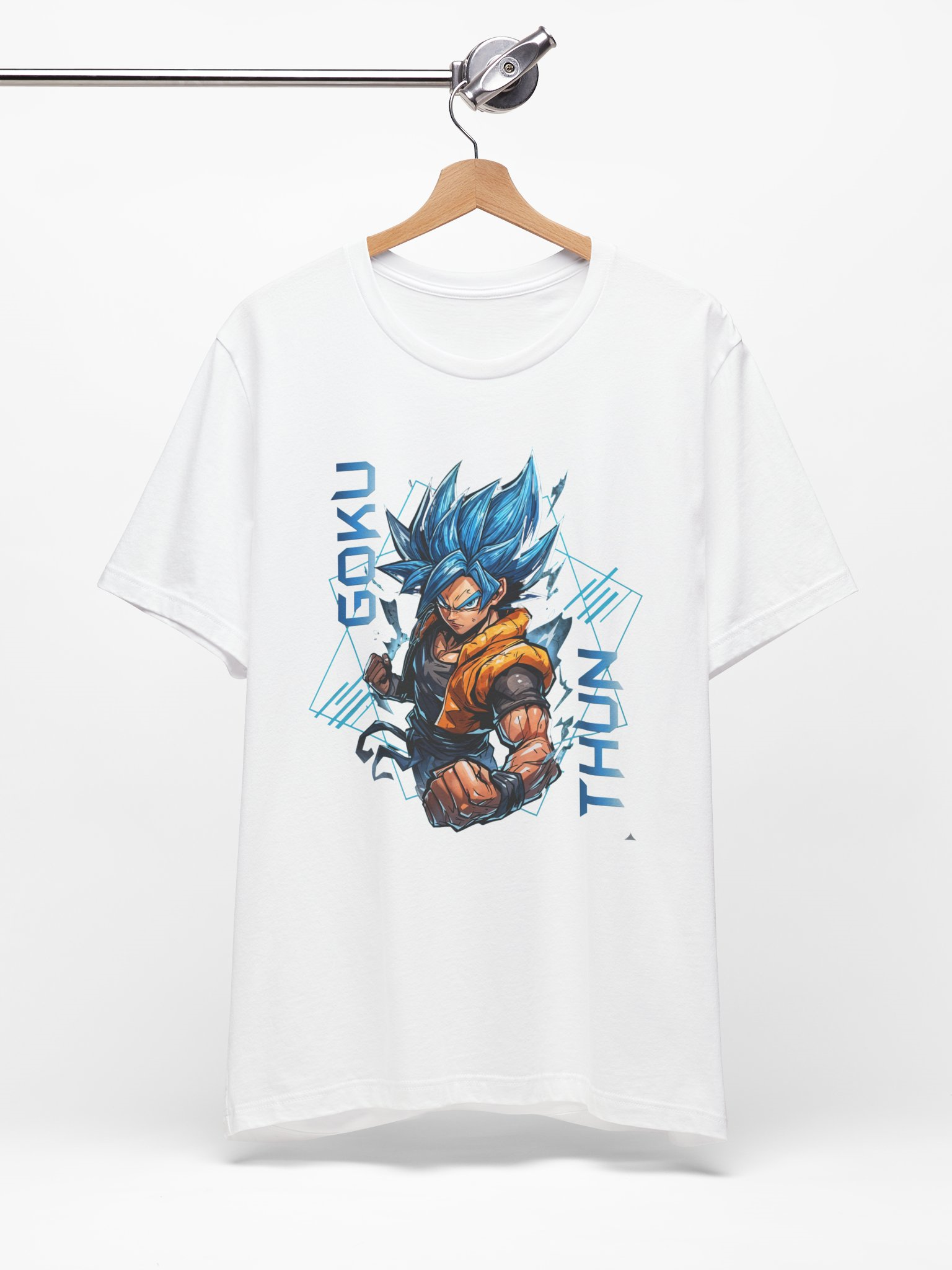 Anime muxlislari uchun "Goku Super Saiyan" premium futbolkasi rasm 4