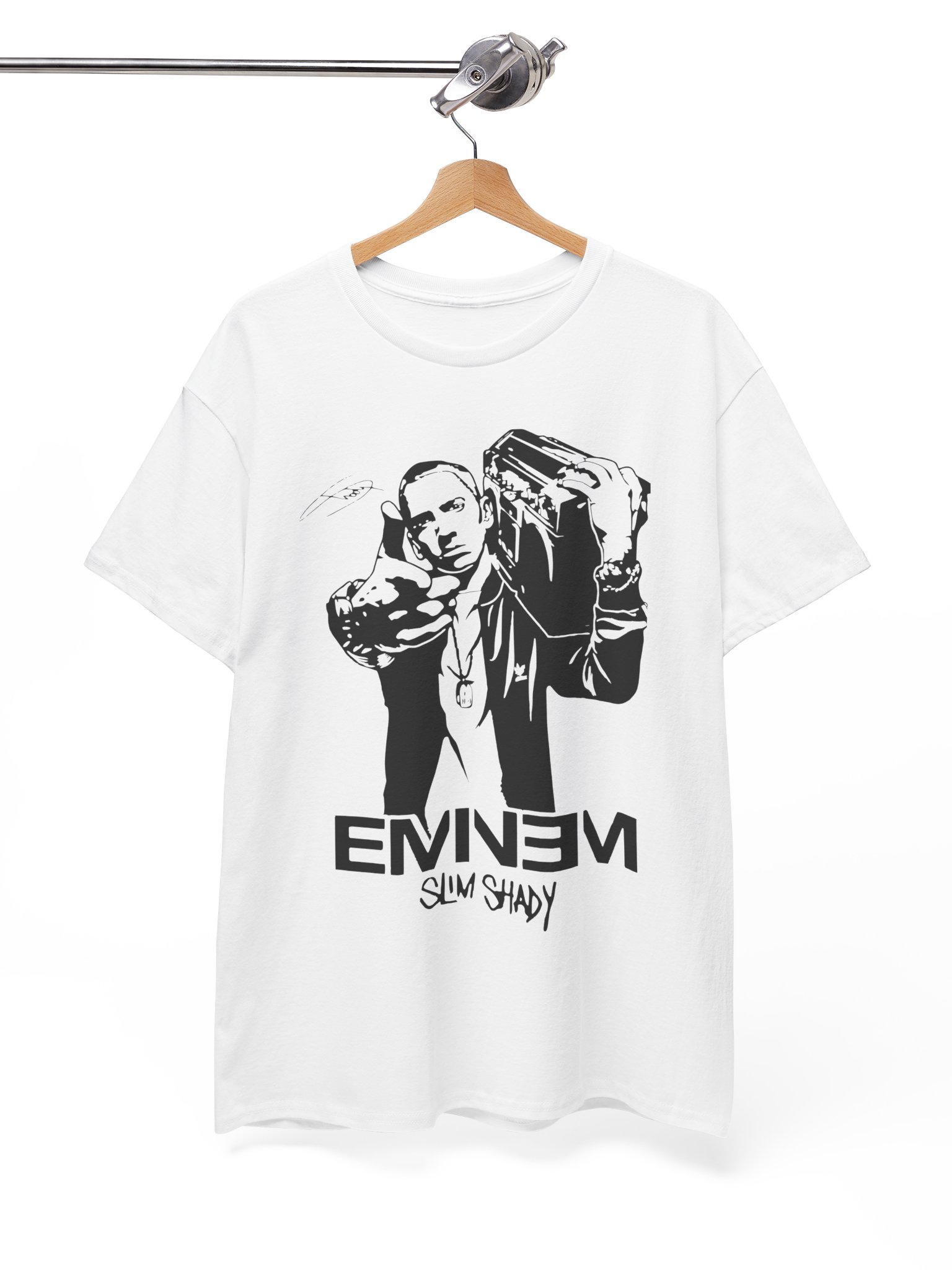 Futbolka "Eminem Shady 08" printi bilan, 100% paxta