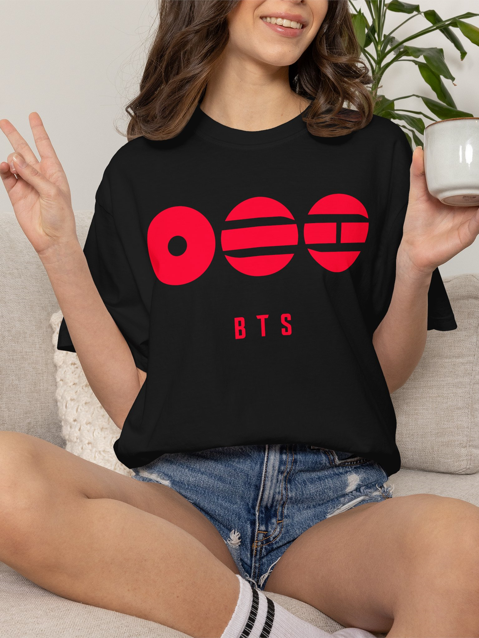 BTS We Are Bulletproof Oversize Futbolka | Uniseks, Футболка BTS We Are Bulletproof оверсайз |  Унисекс rasm 3