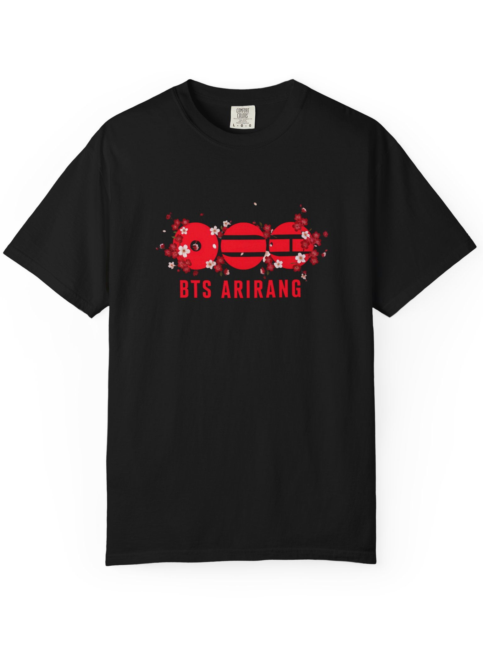BTS Arirang Premium Oversize futbolka, o‘chmas bosma, Футболка BTS Arirang Premium Oversize, несмываемый принт rasm 3